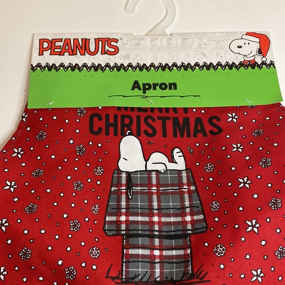 Snoopy apron & spoon rest set NWT! Merry Christmas and Joy print - Picture 3 of 16